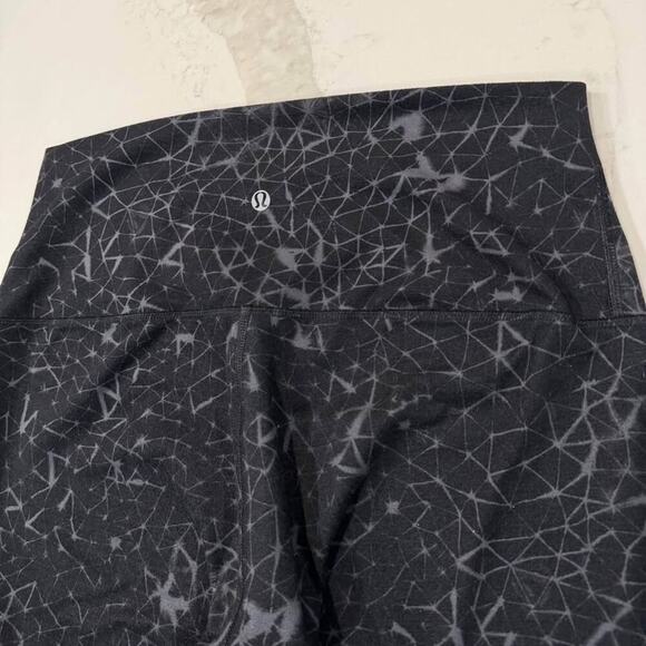 Lululemon Wunder Under Crop II Full-On Luon RollDown Womens 10 Star Crushed Coal - Picture 4 of 9